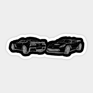 Corvette Z06 Sketch Sticker